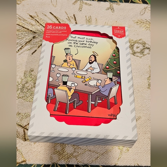 Jesus Funny 🎄 Christmas Cards (16pcs.) - Picture 1 of 4